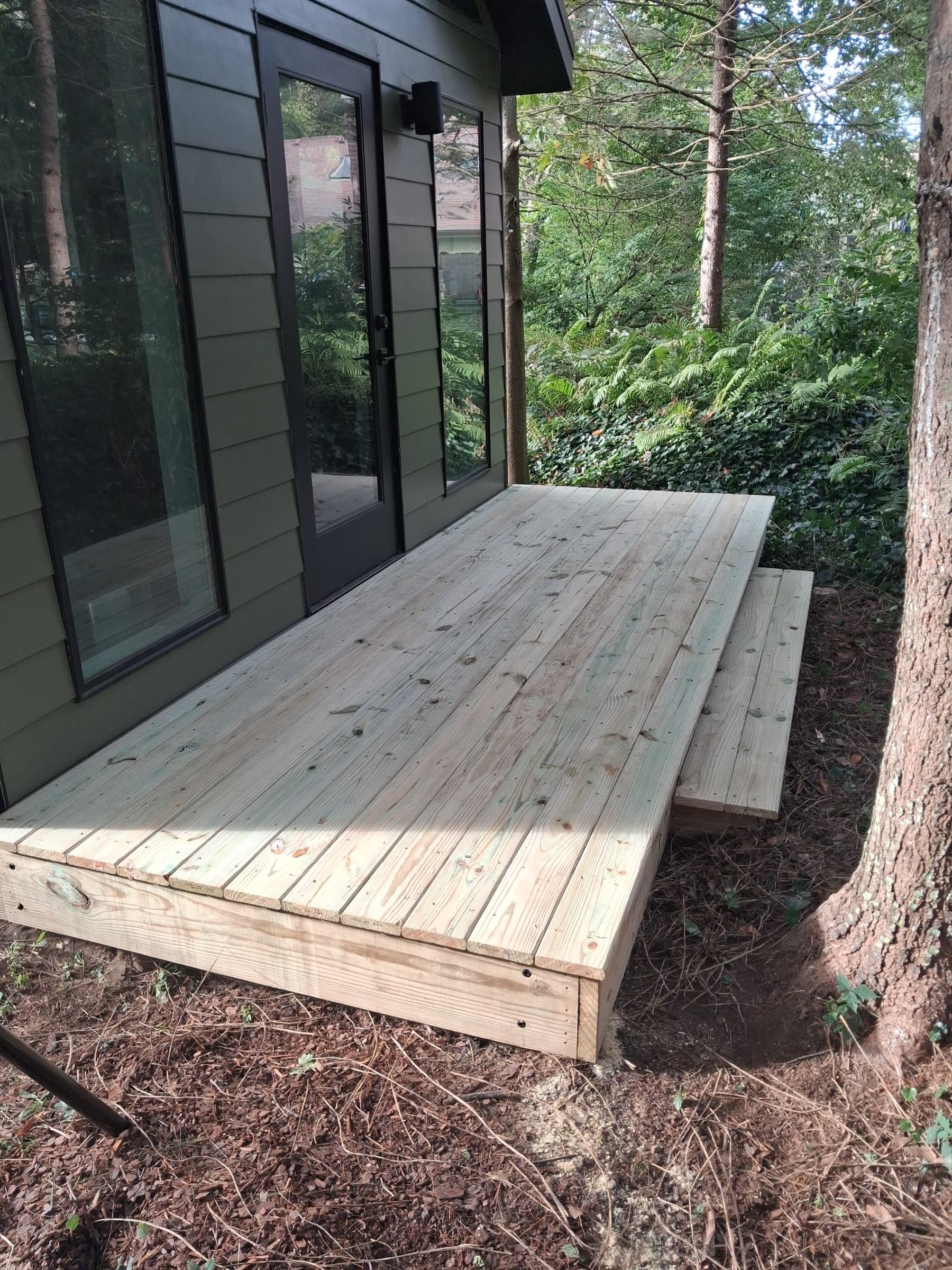 After photo from deck construction in New Buffalo, MI