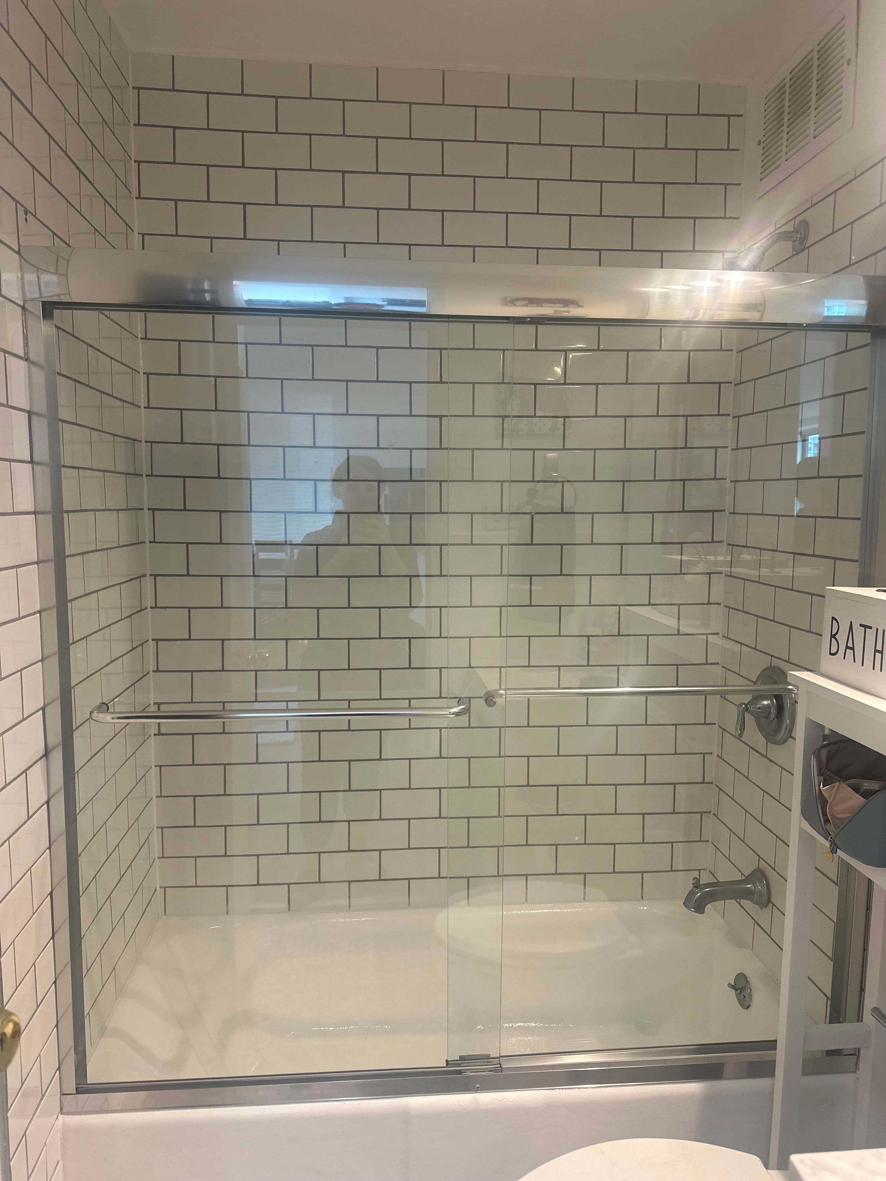 After photo from shower door installation in Chicago, IL 60613