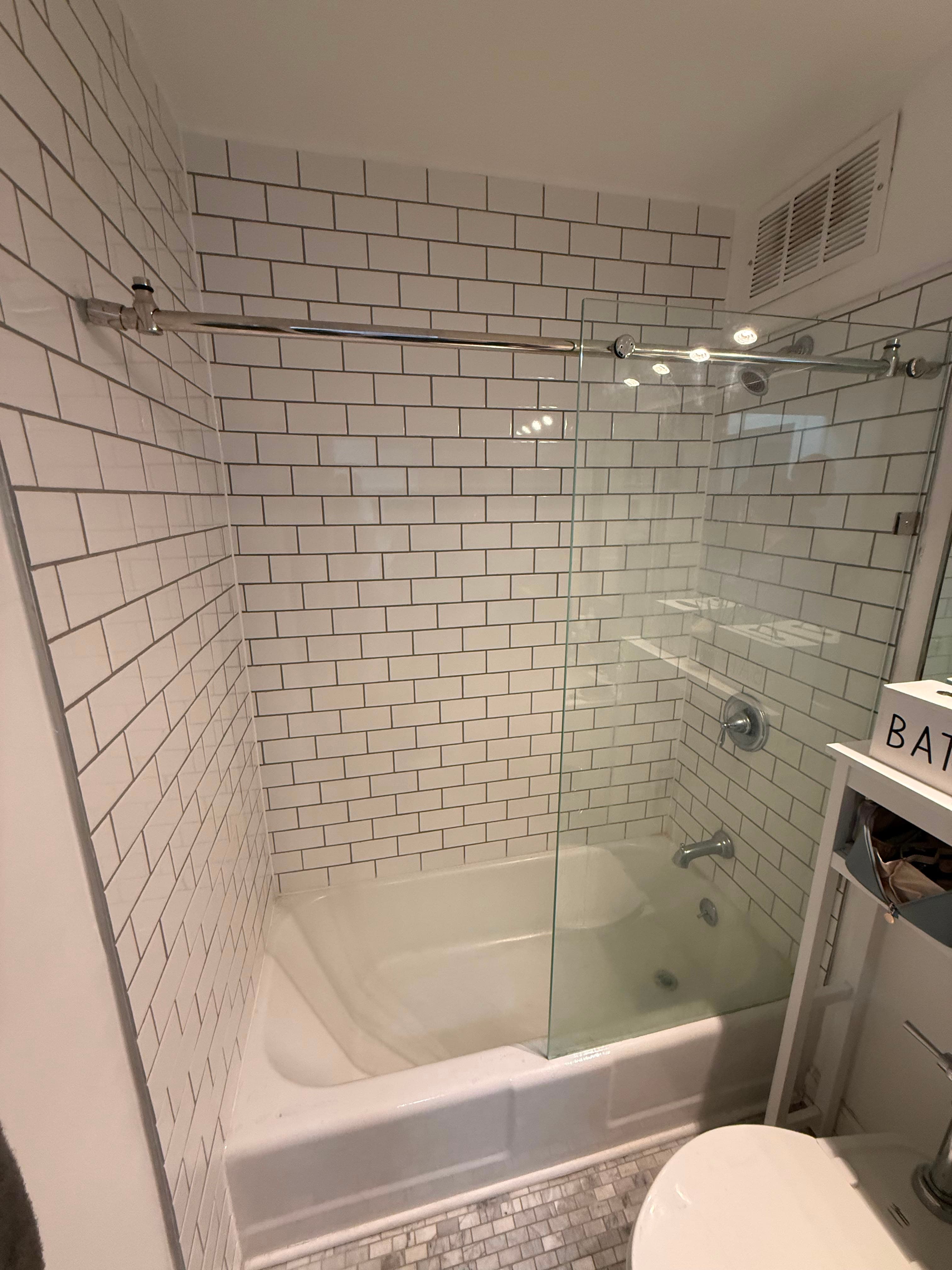 After photo from shower door installation in Chicago, IL 60613