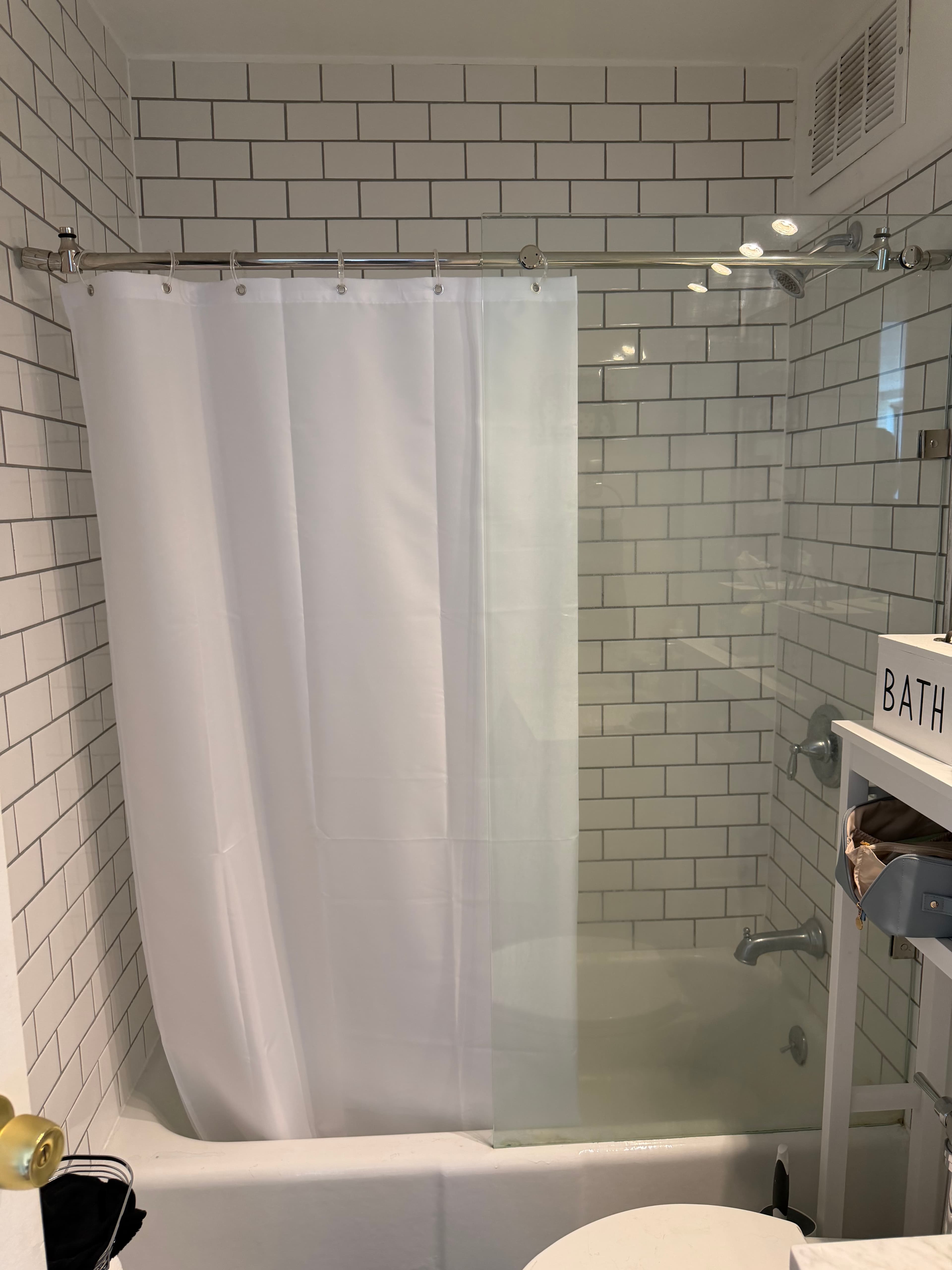 Before photo from shower door installation in Chicago, IL 60613