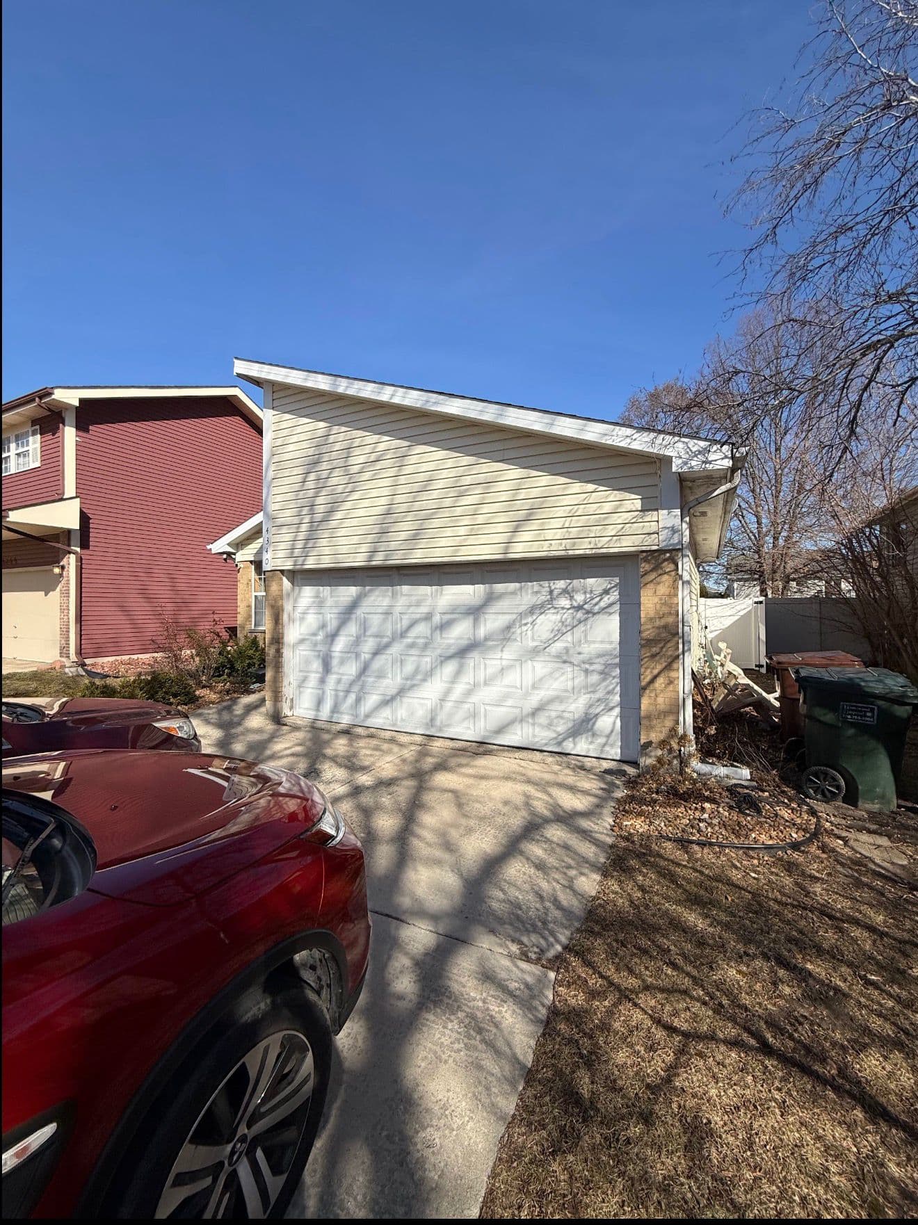 Before photo from driveway in Country Club Hills, IL