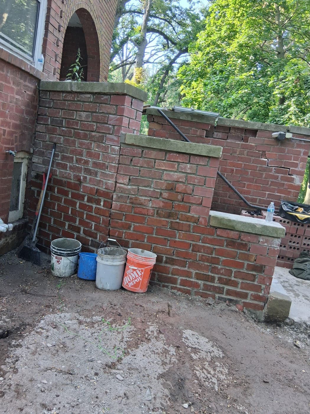 After photo from masonry repair in Chicagoland